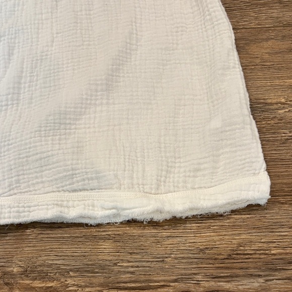 Faherty Organic Cotton Women's Size XS White Gauze Tank Top Relaxed Minimalist - Picture 5 of 14